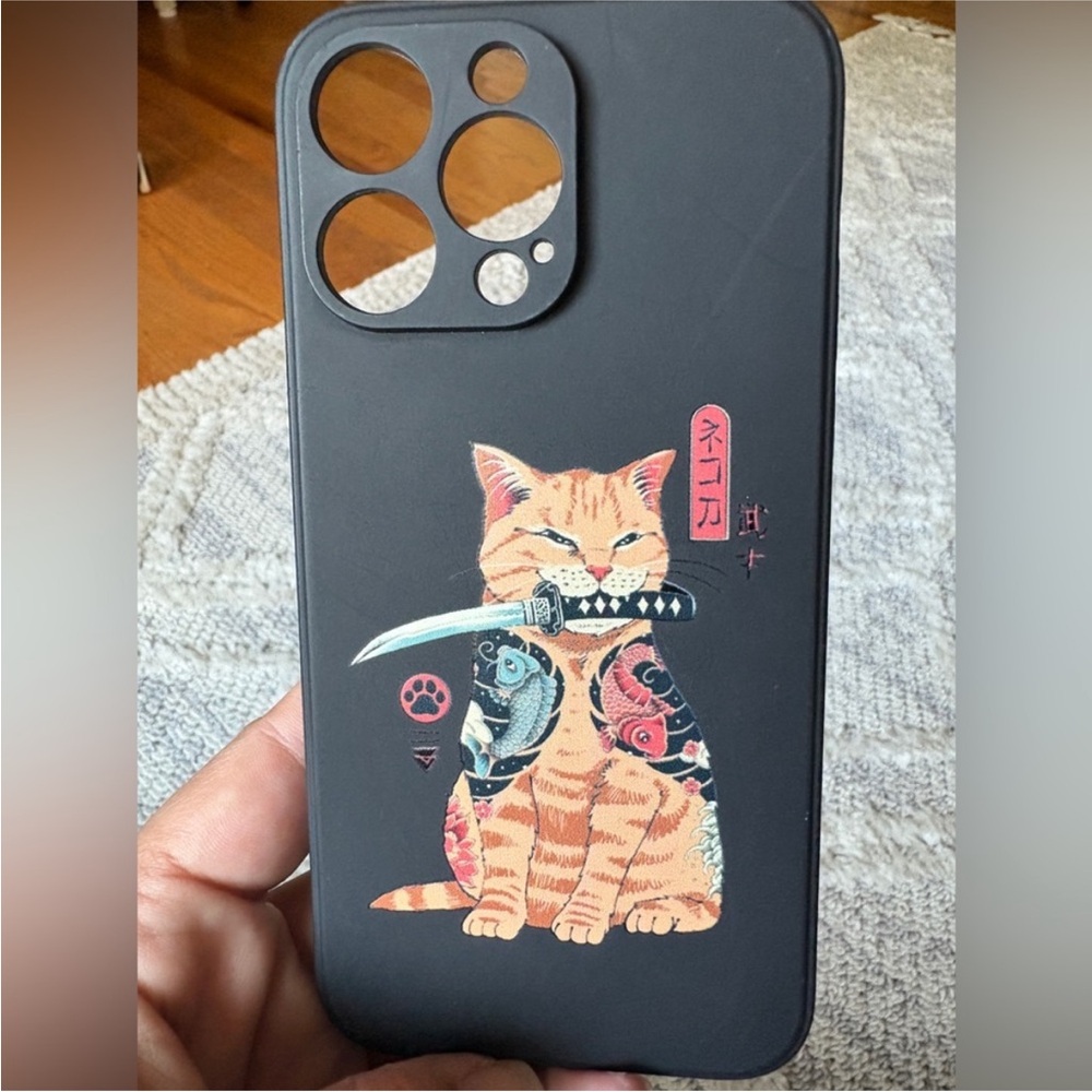 Samurai Cat Case 14 Pro Max EUC